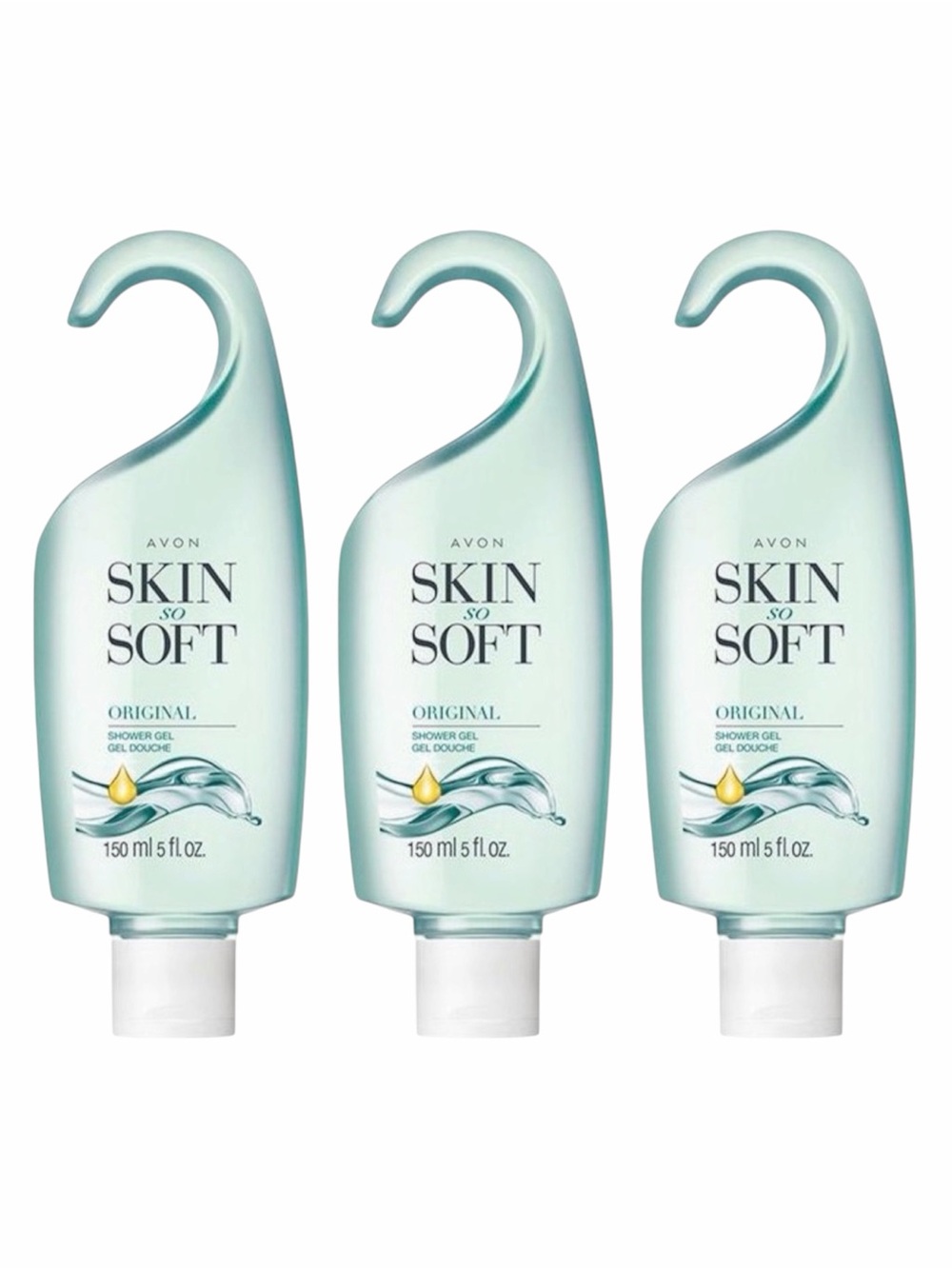 AVON SKIN SO SOFT ORIGINAL SHOWER GEL 150ML X3 - BRAND NEW